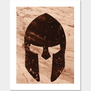 Spartan helmet Ancient Greece Posters and Art